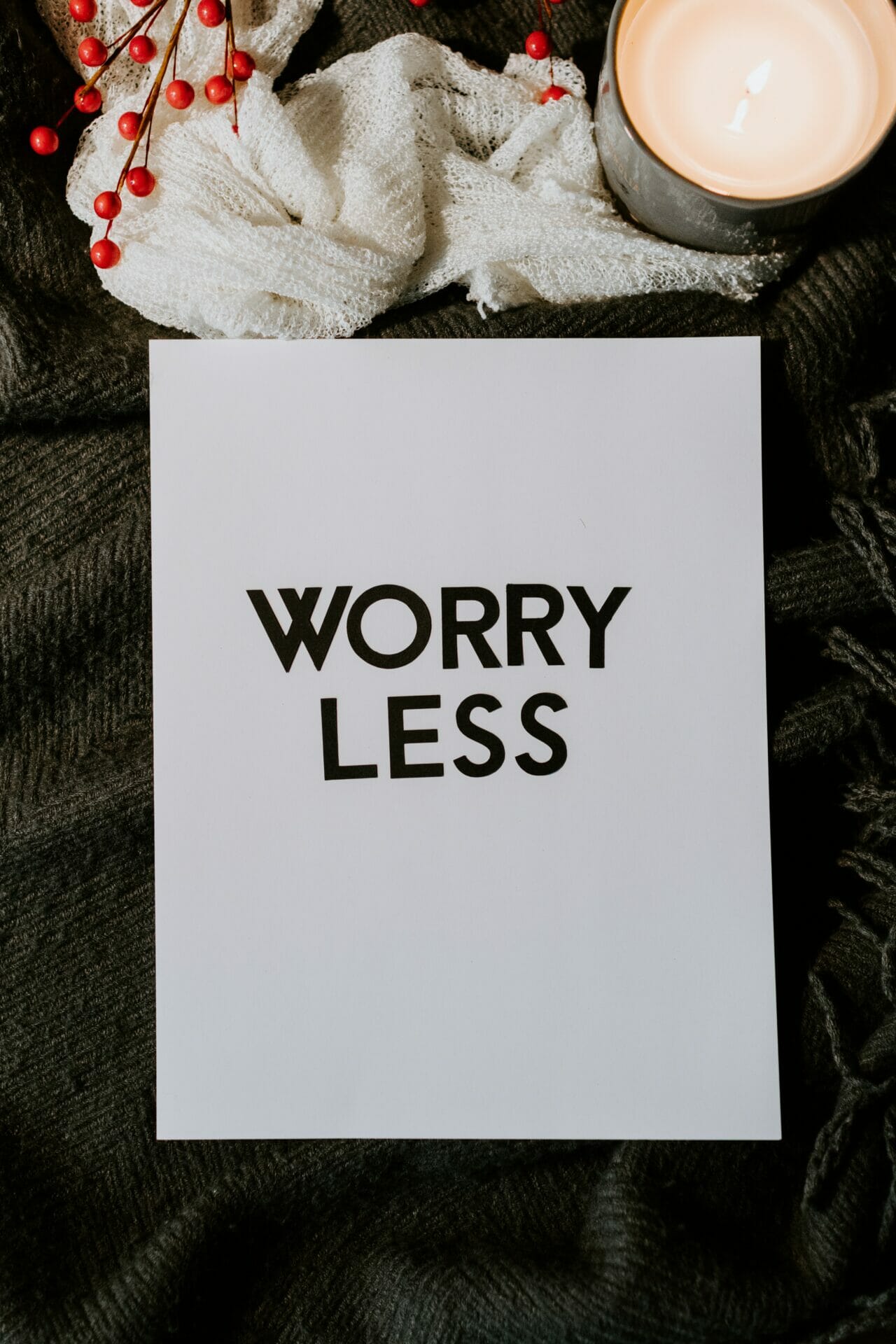 kaartje met worry less